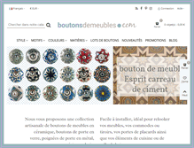 Tablet Screenshot of boutonsdemeubles.com